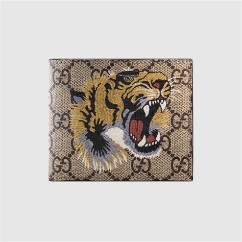 gucci mens wallet leather|gucci wallet men tiger.